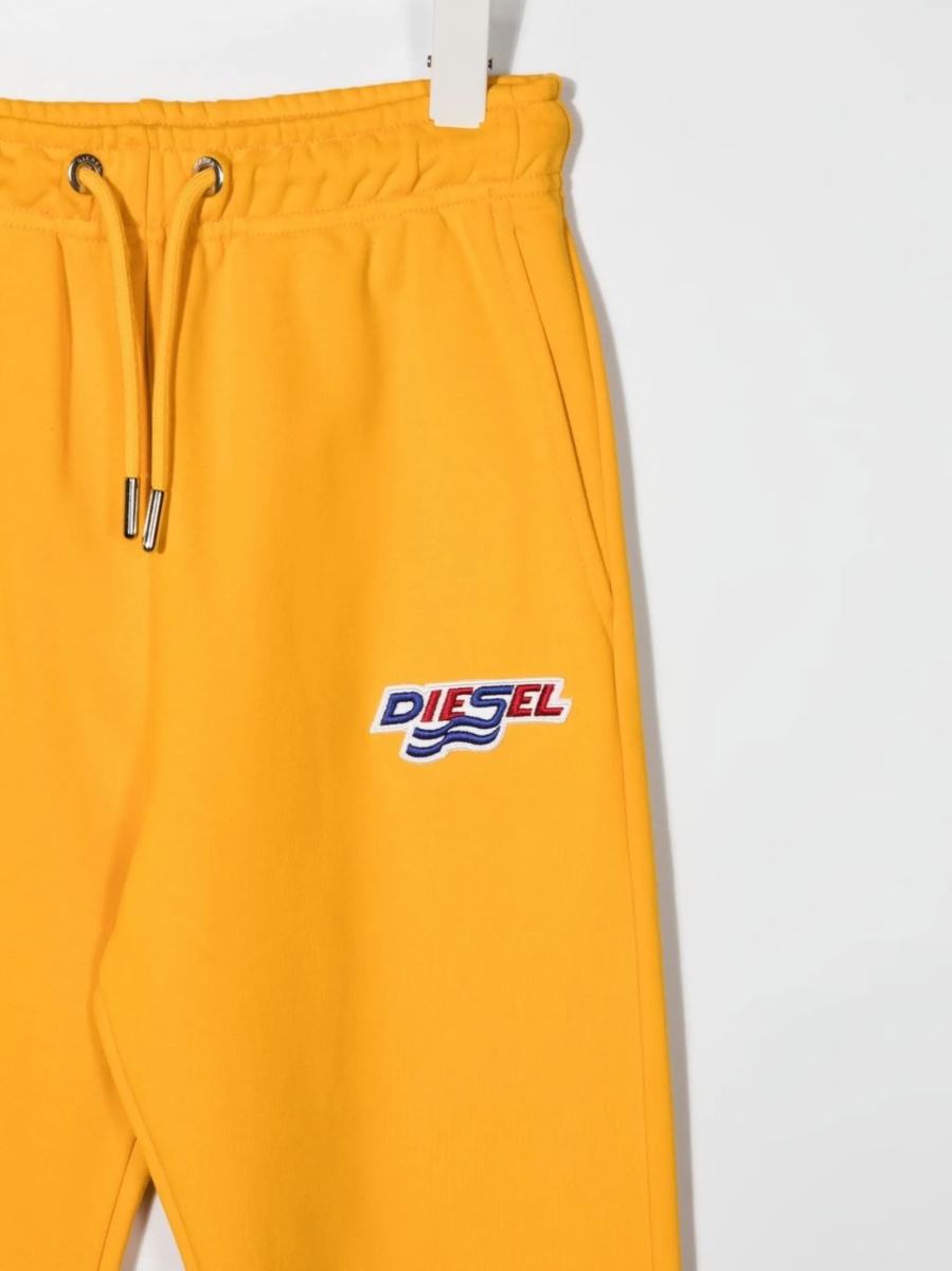 Pantaloni de trening Diesel portocalii - Img 3