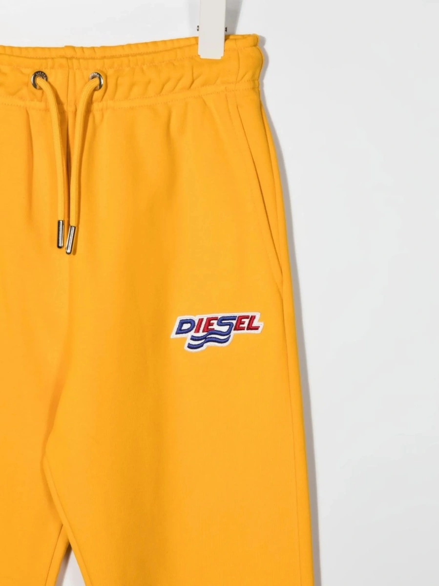 Pantaloni de trening Diesel portocalii - Img 3