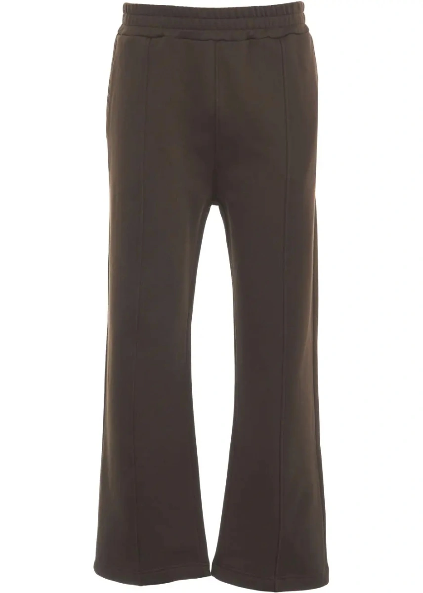 Pantaloni de trening Dondup maro din bumbac - Img 2