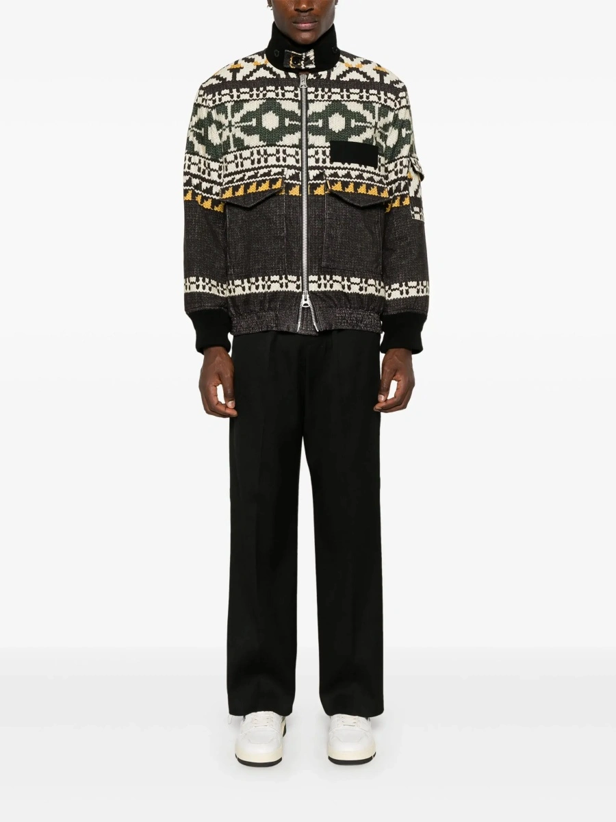 Pantaloni de trening Golden Goose negri din lana - Img 4