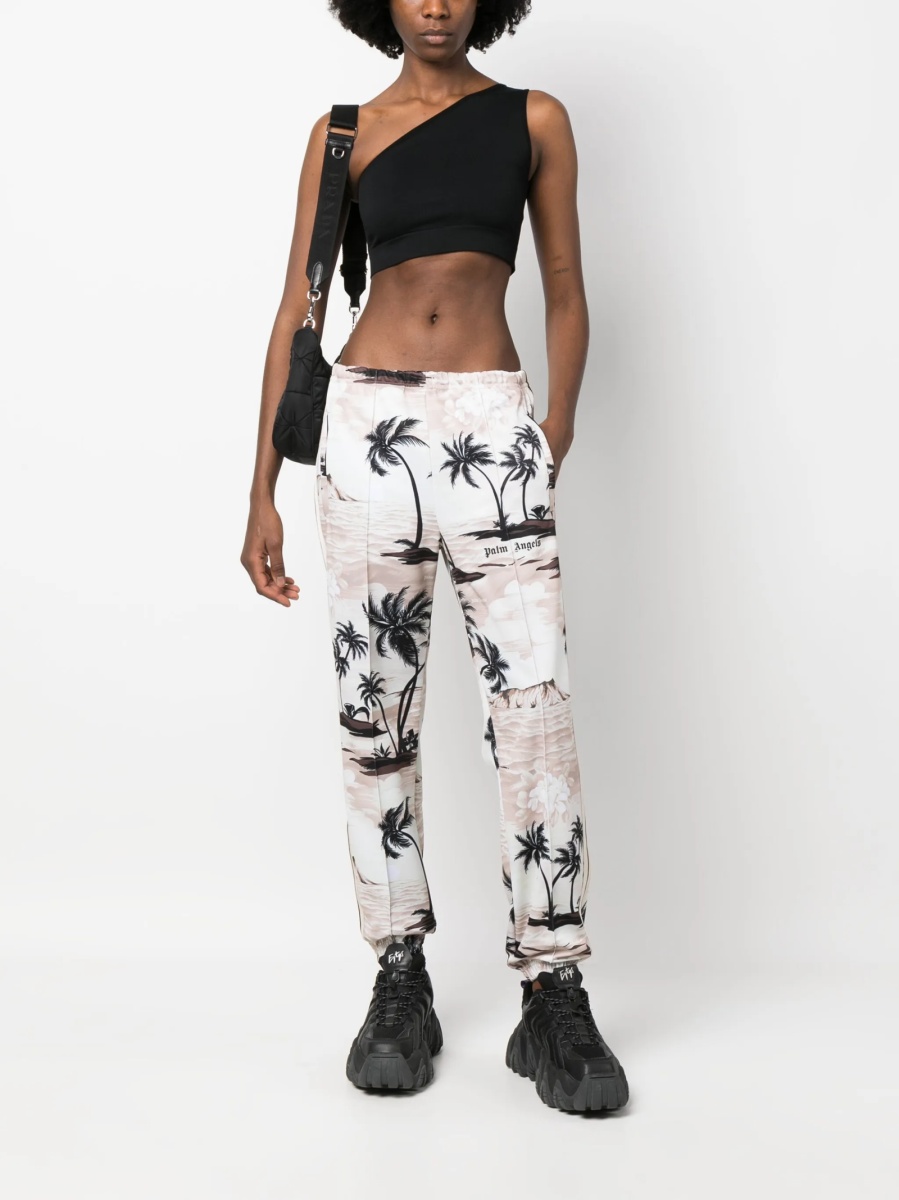Pantaloni de trening Palm Angels neutri din polyester - Img 2