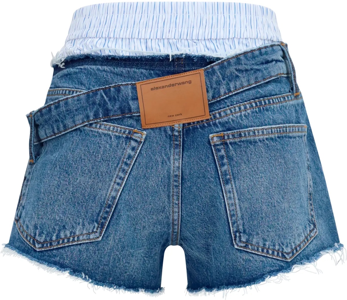 Pantaloni Denim Shorts with boxer detail - Img 2