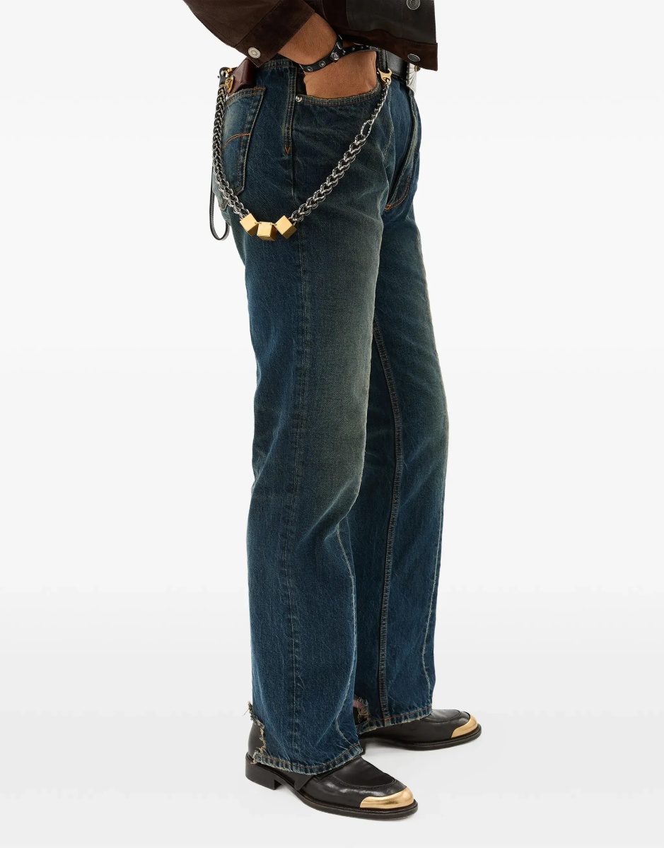 Pantaloni Distressed straight-leg Jeans - Img 6