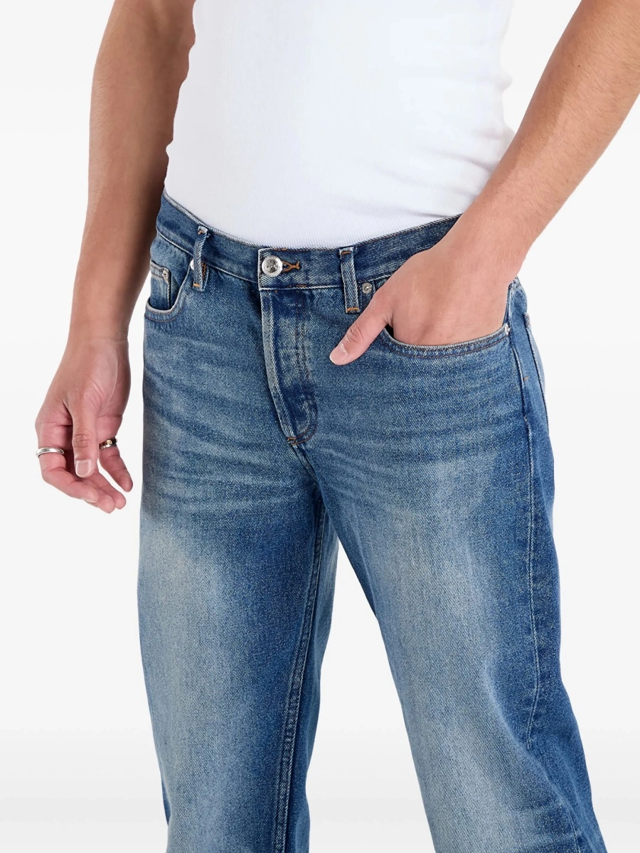 Pantaloni drepti A.P.C. albastri - Img 4