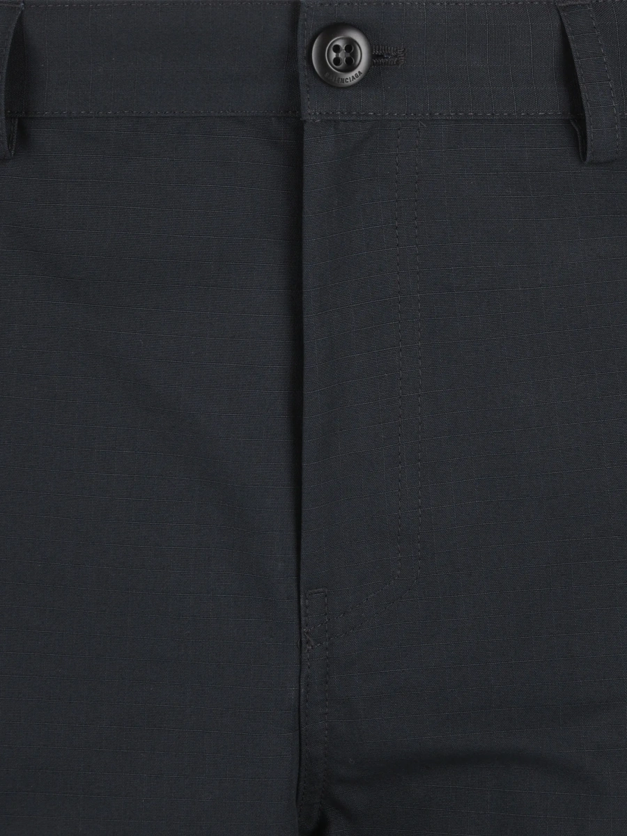 Pantaloni drepti Balenciaga negri din material textil - Img 3