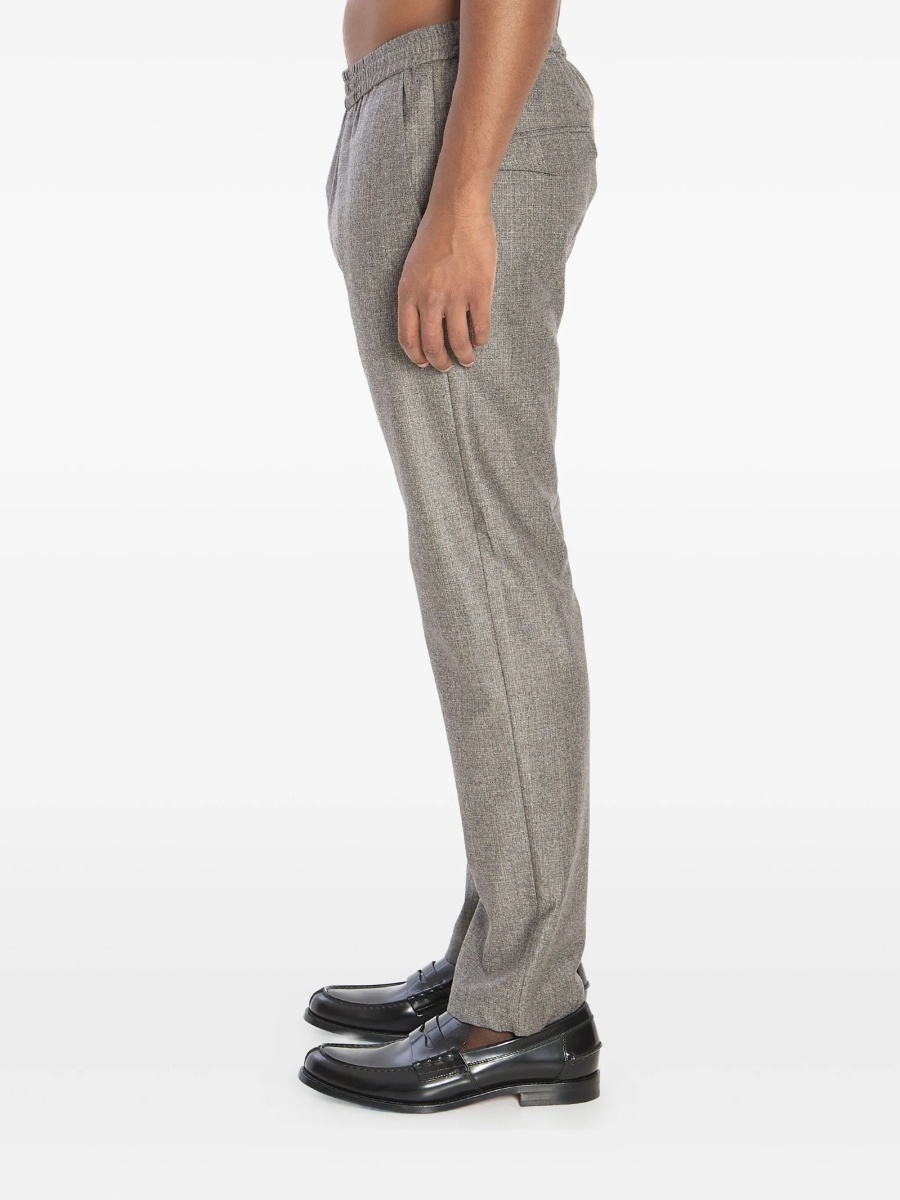 Pantaloni drepti BARENA gri din lana - Img 2