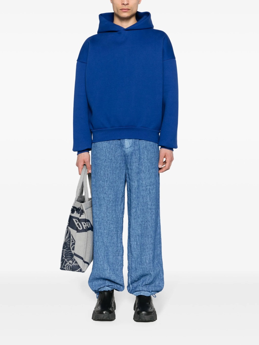 Pantaloni drepti Burberry albastri - Img 2