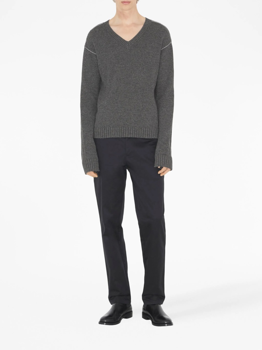 Pantaloni drepti Burberry negri - Img 2