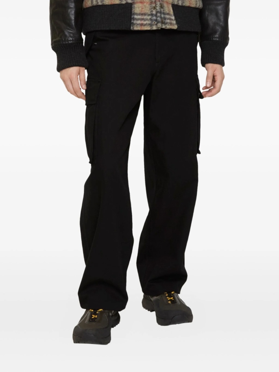Pantaloni drepti Burberry negri - Img 2