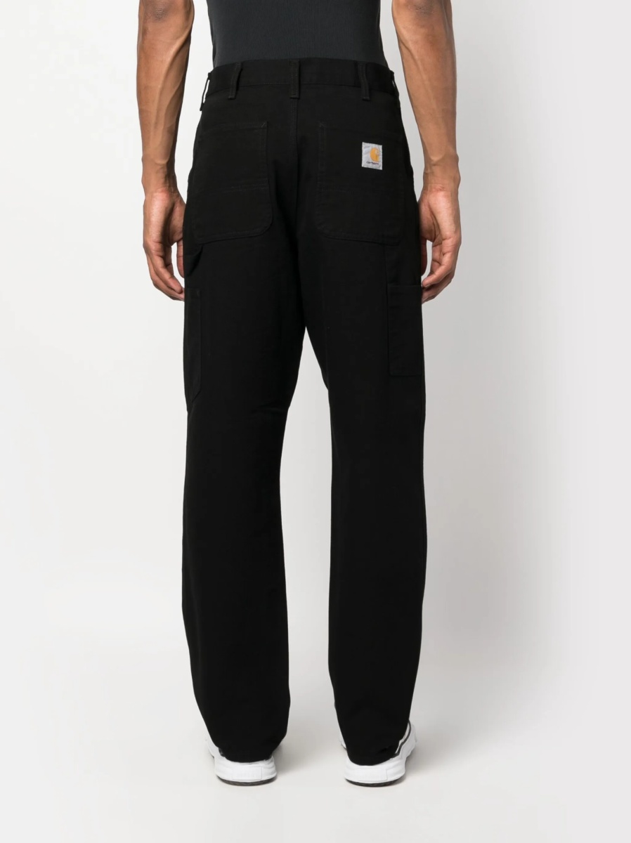 Pantaloni drepti Carhartt negri din bumbac organic - Img 4