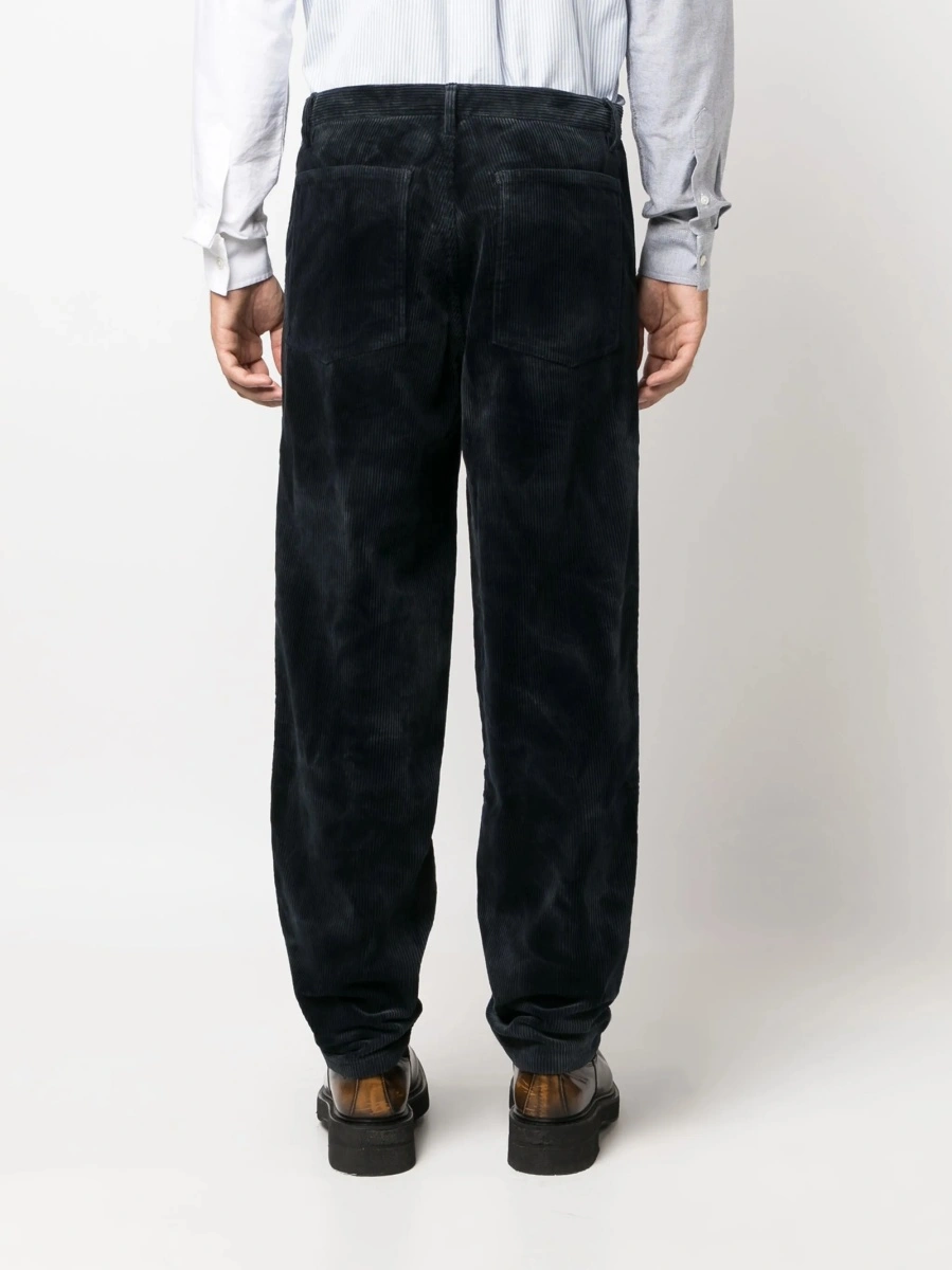 Pantaloni drepti Comme des Garçons albastri - Img 4