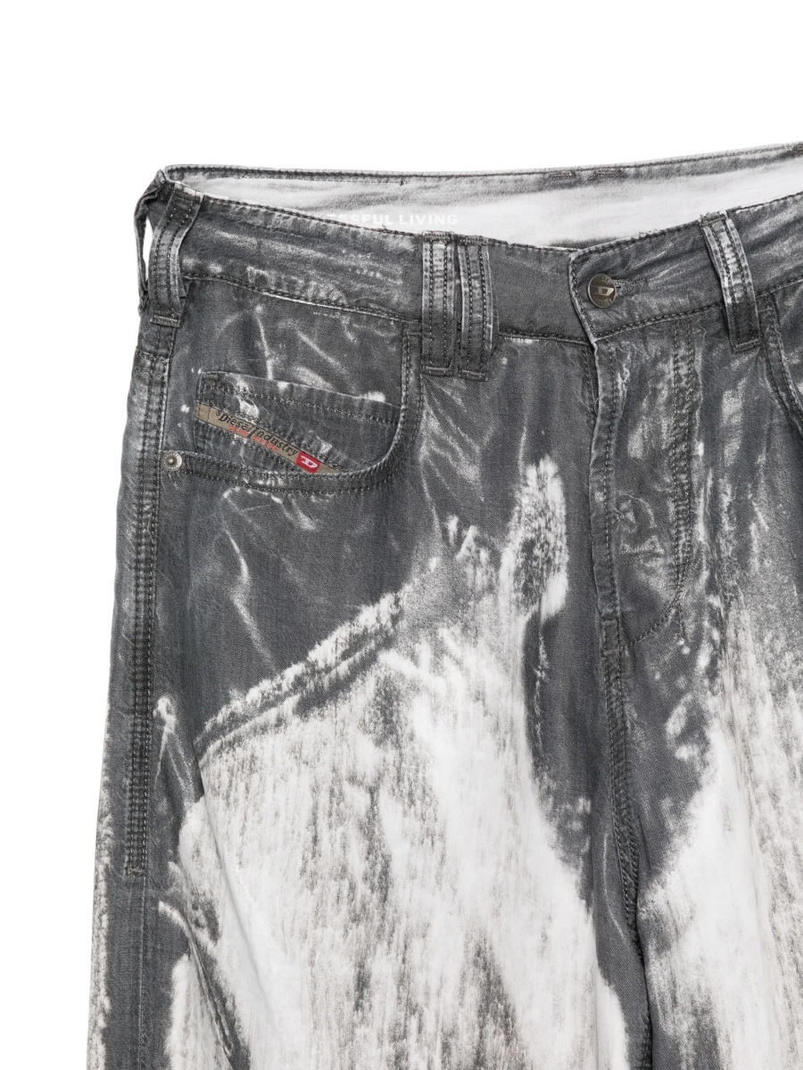 Pantaloni drepti Diesel gri - Img 3