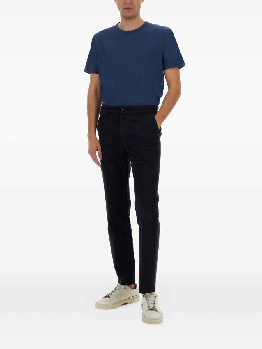 Pantaloni drepti Hugo Boss albastri - Img 2
