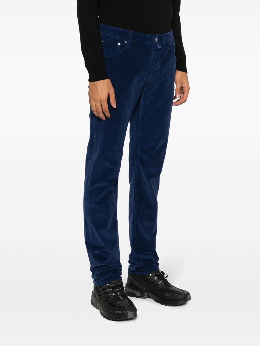 Pantaloni drepti Jacob Cohen albastri - Img 3