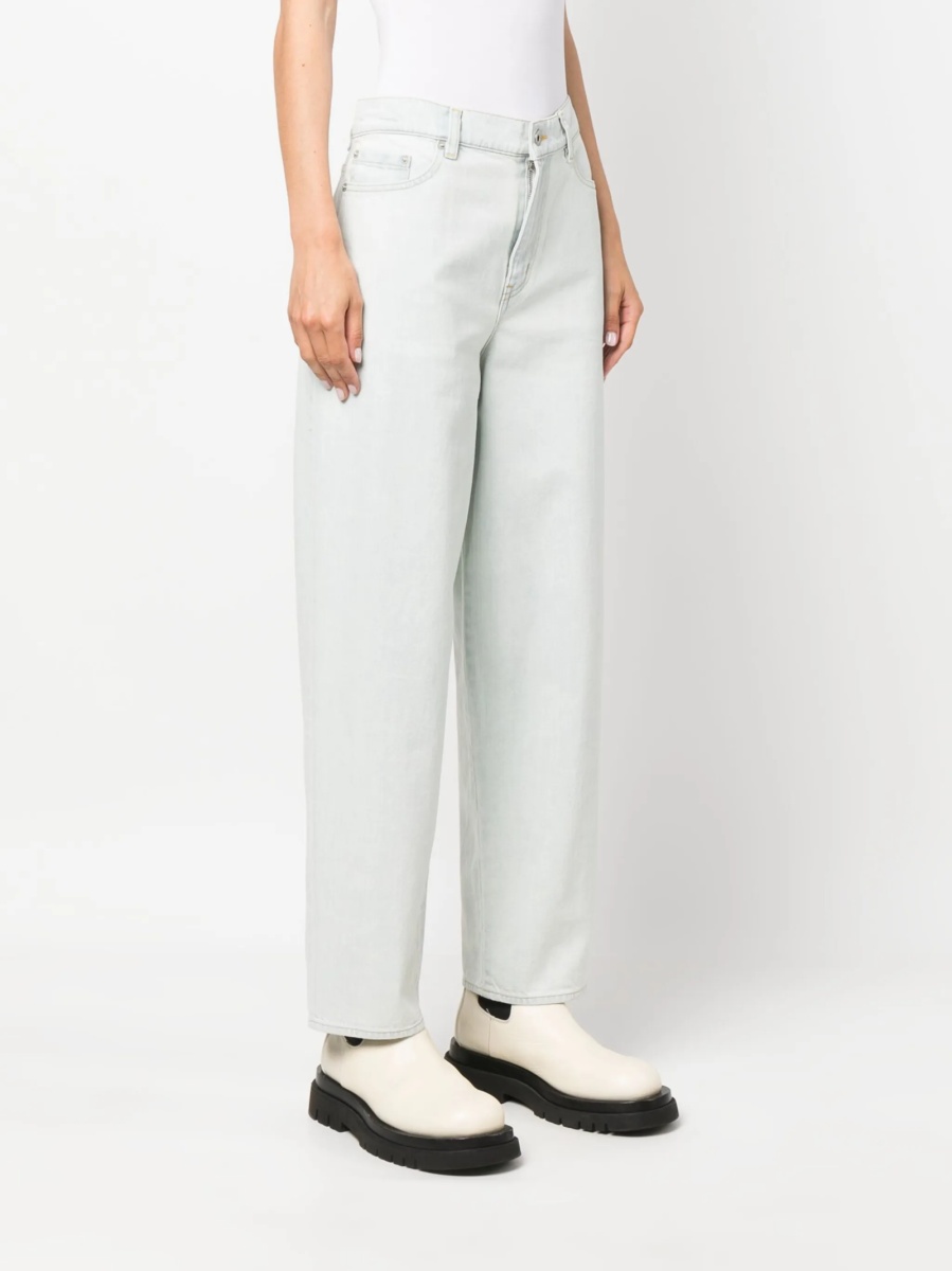 Pantaloni drepti Kenzo albastri - Img 3