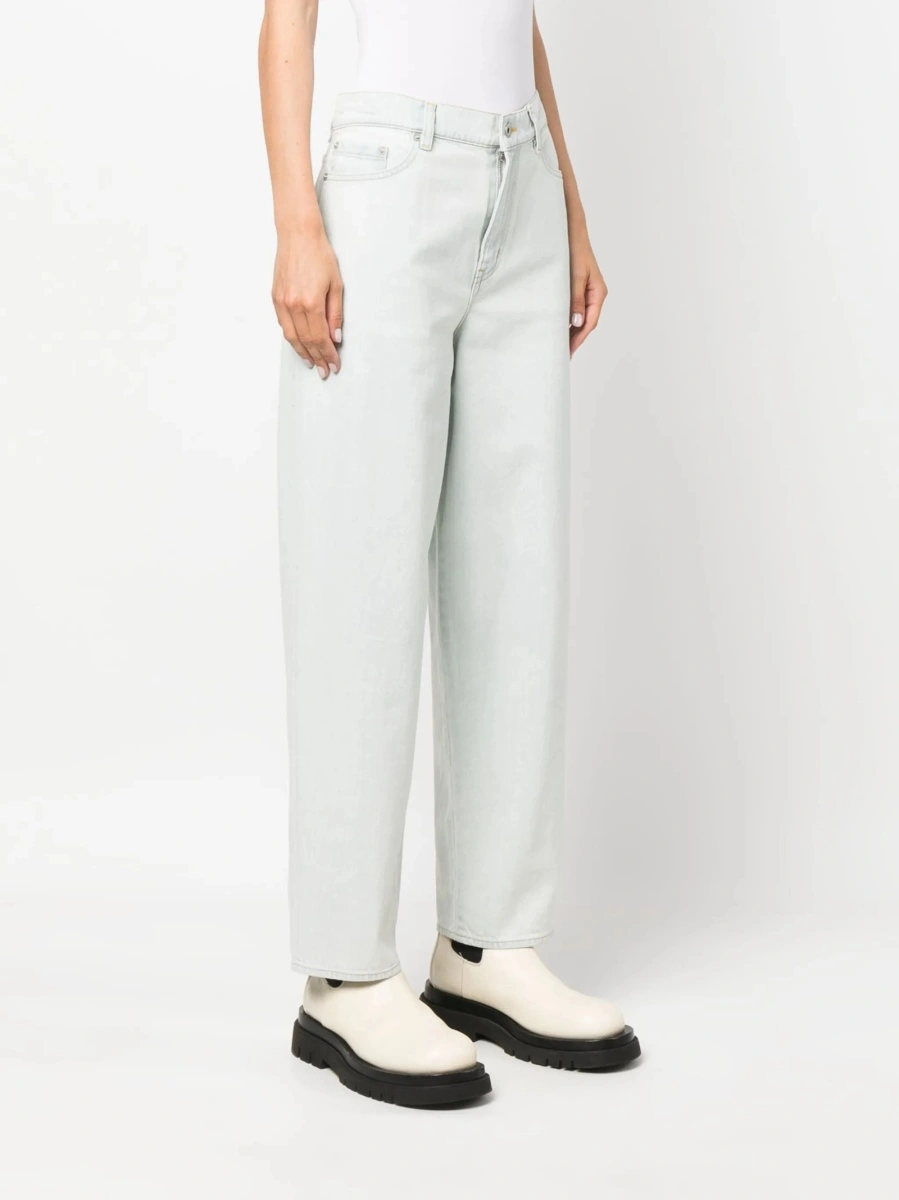 Pantaloni drepti Kenzo albastri - Img 3