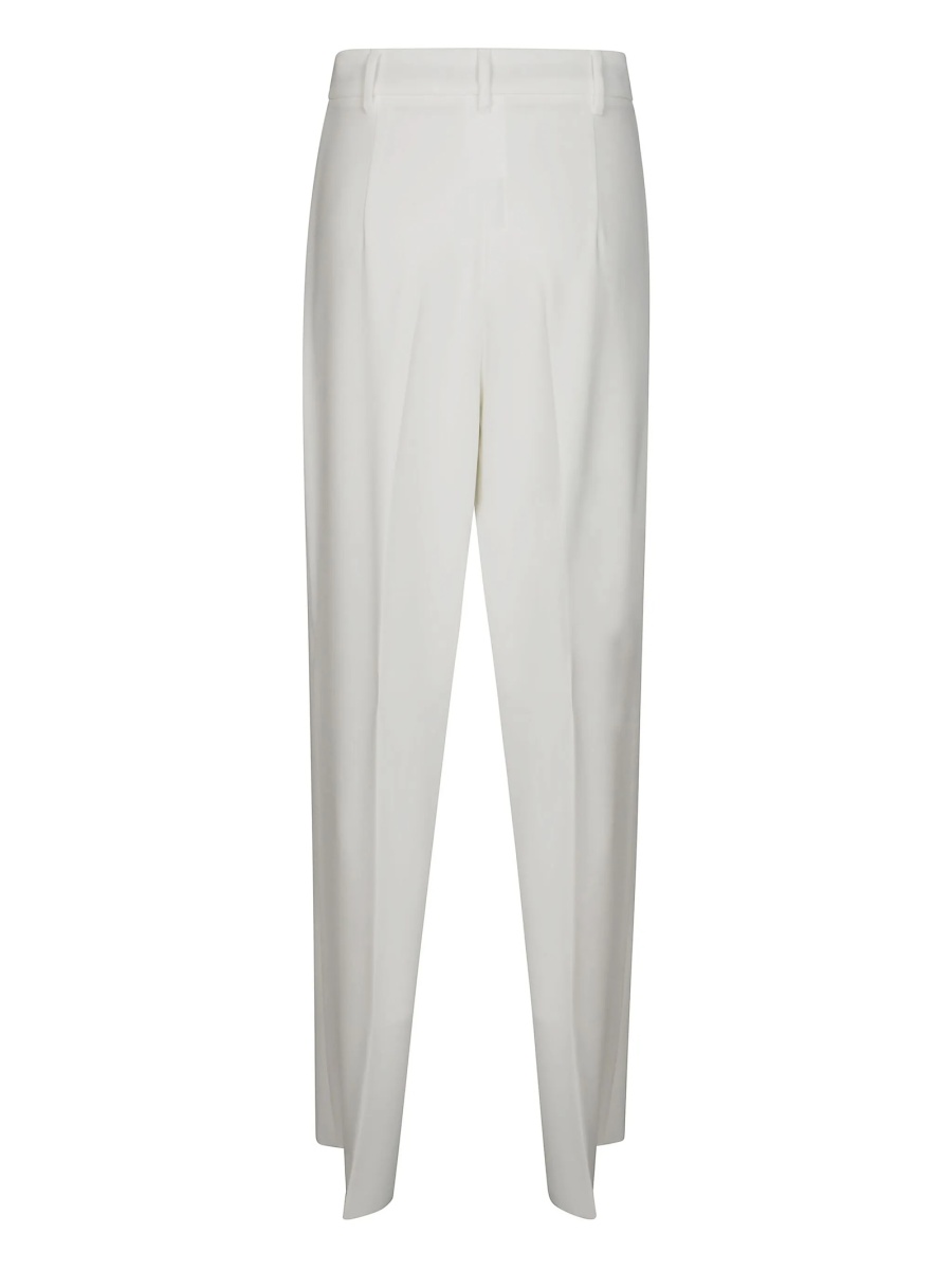 Pantaloni drepti MaxMara Studio albi - Img 2