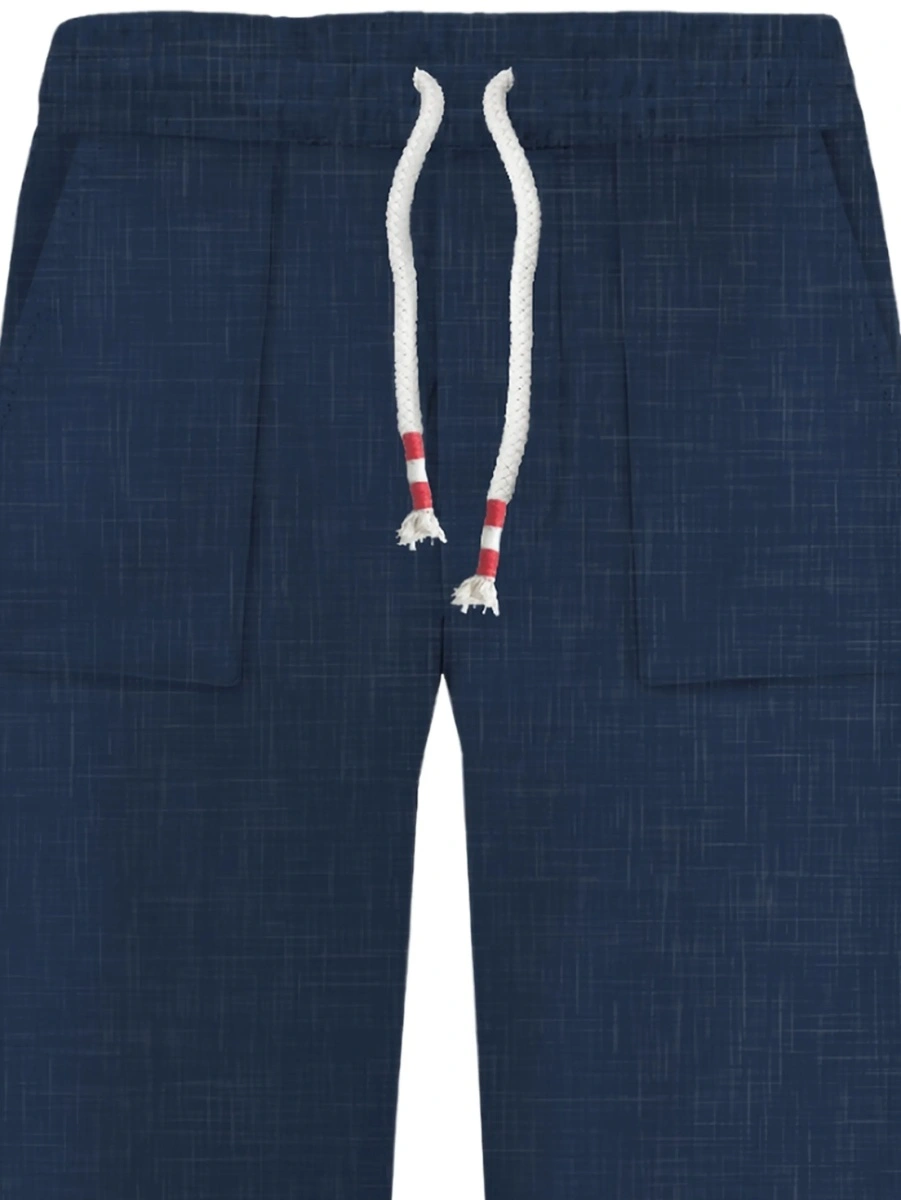 Pantaloni drepti Mc2 Saint Barth albastri - Img 3