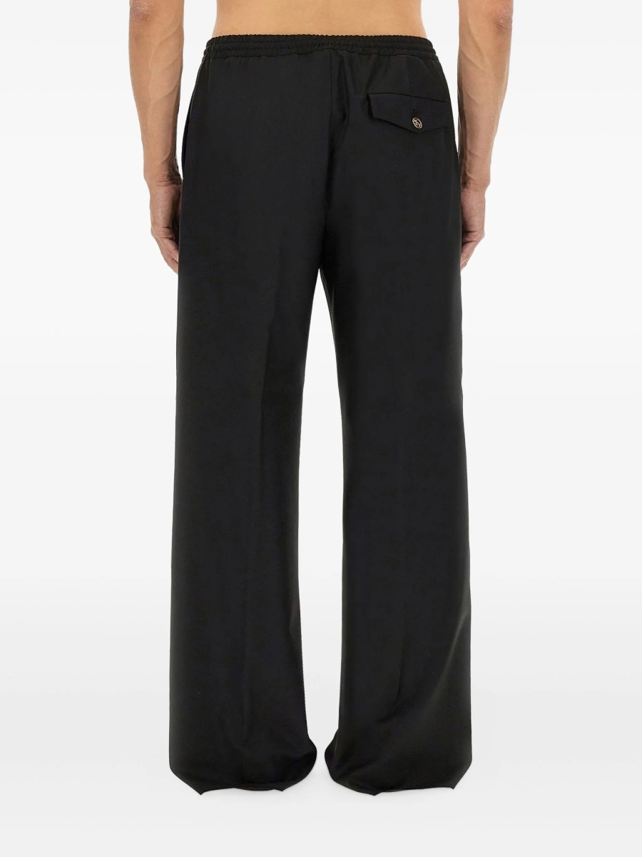 Pantaloni drepti Moschino negri - Img 4