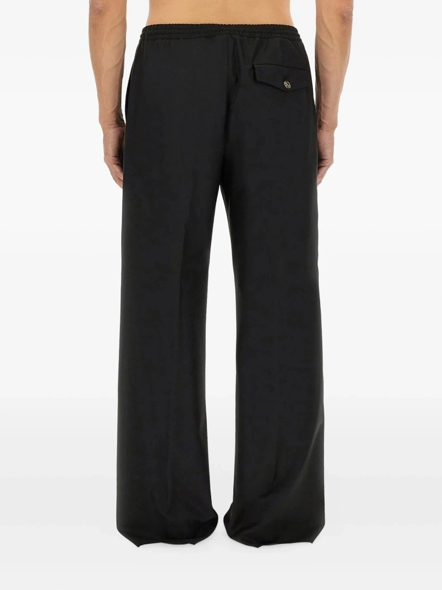 Pantaloni drepti Moschino negri - Img 4