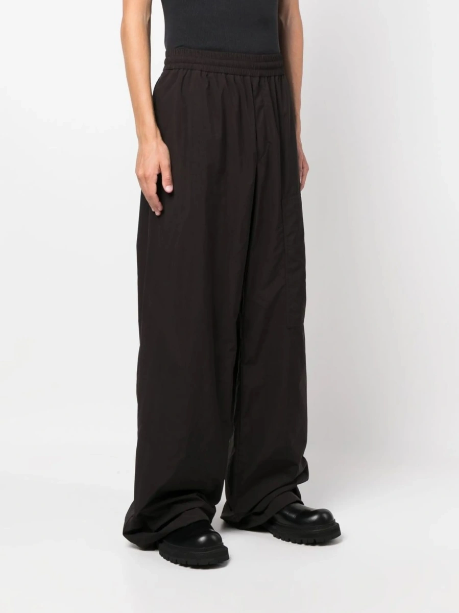 Pantaloni drepti Off-White negri din polyester si poliamida - Img 3