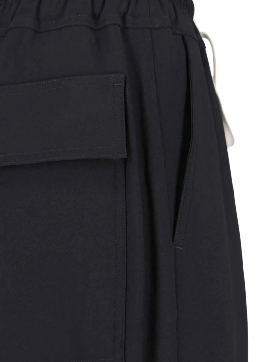 Pantaloni drepti Rick Owens negri - Img 4