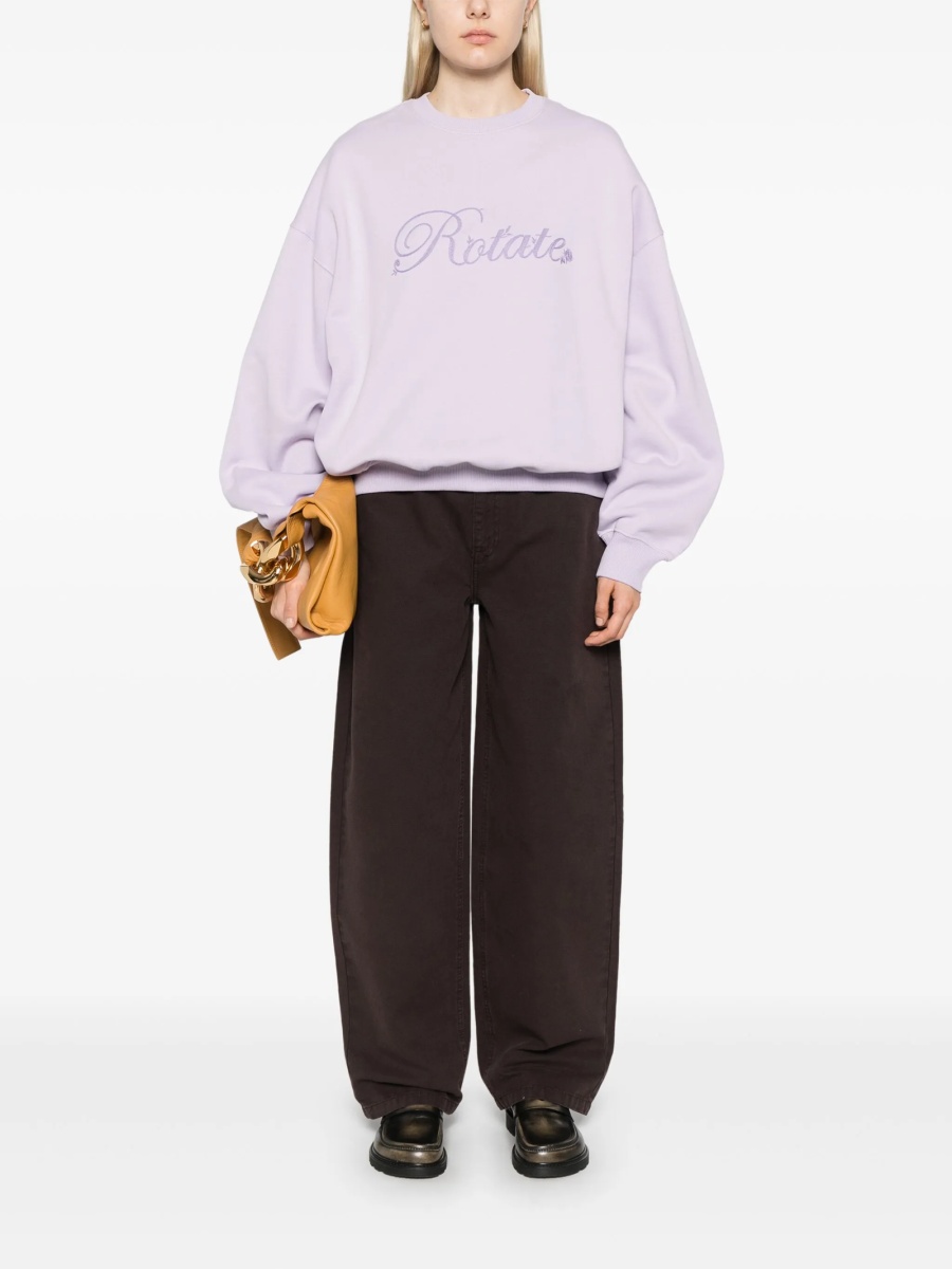 Pantaloni drepti ROTATE Birger Christensen maro - Img 2