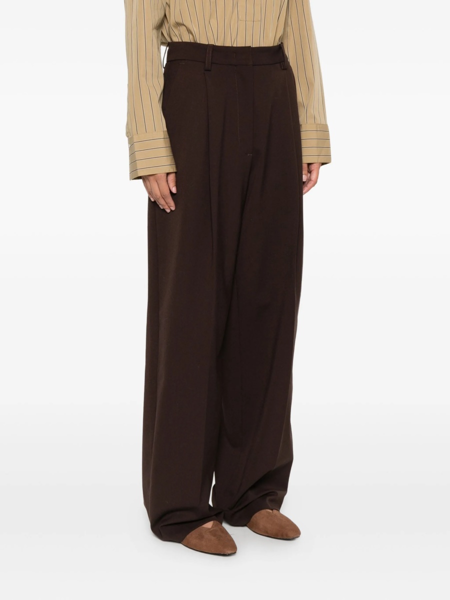 Pantaloni drepti Thelatest maro - Img 3
