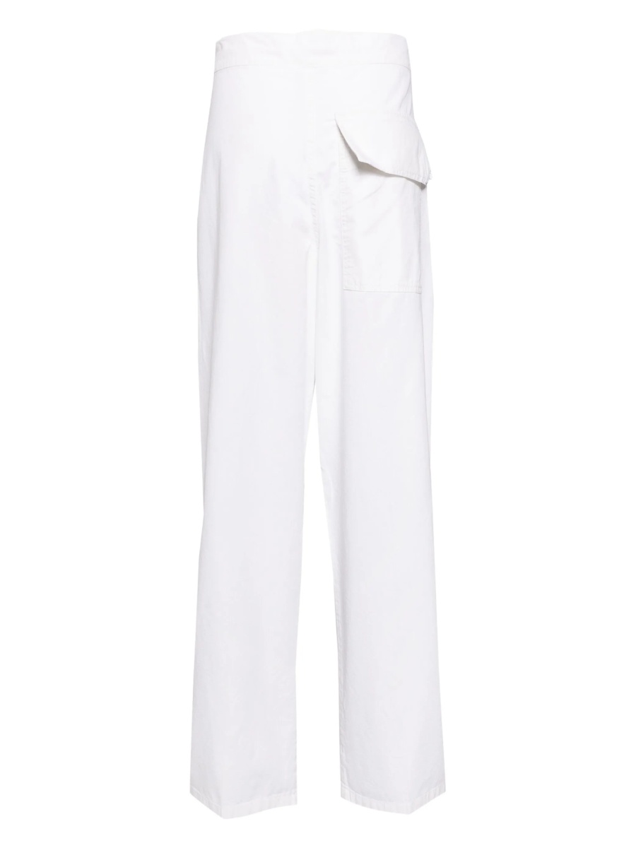 Pantaloni drepti Victoria Beckham albi - Img 2