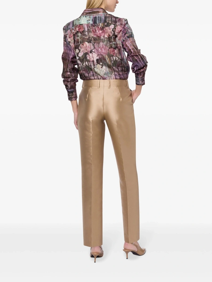 Pantaloni eleganti Alberta Ferretti neutri - Img 3