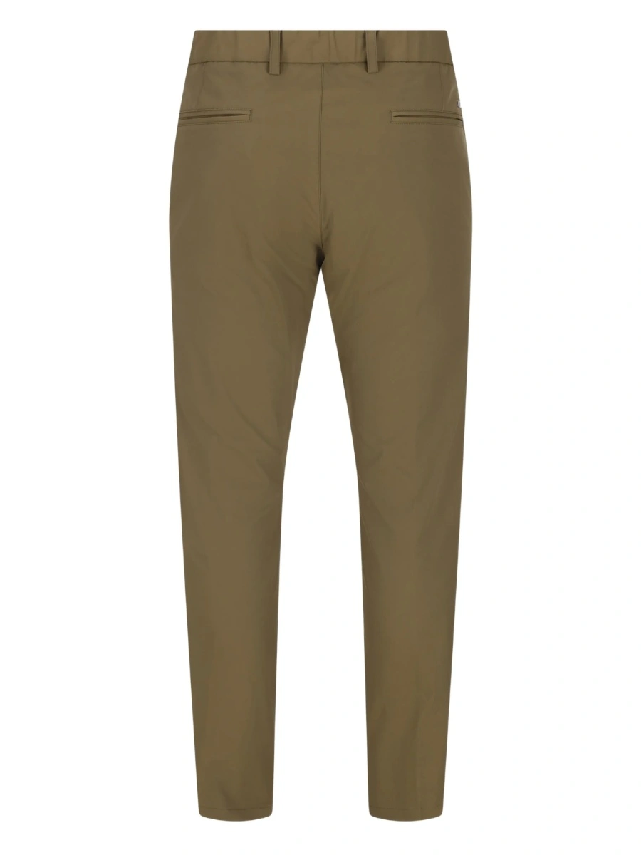 Pantaloni eleganti Herno verzi din polyester - Img 2