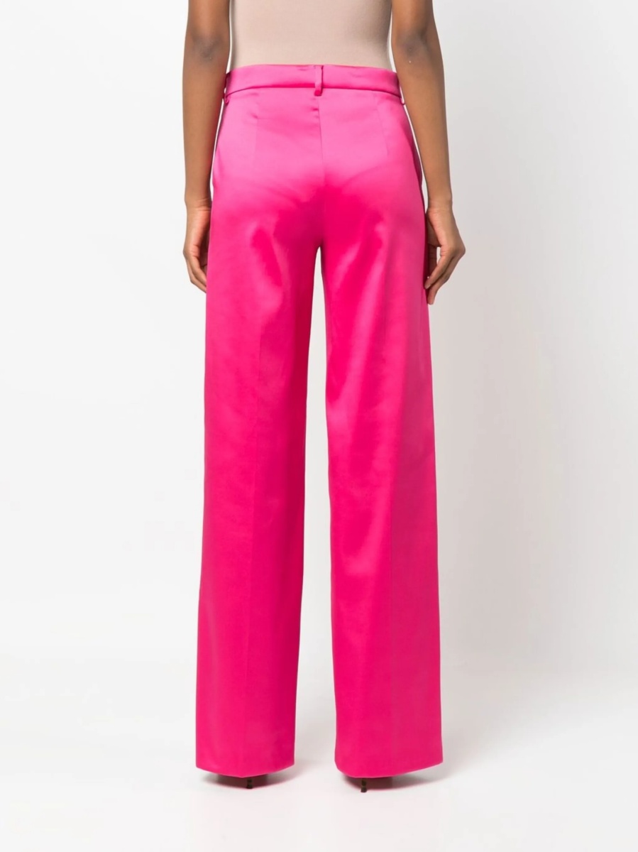 Pantaloni eleganti Magda Butrym roz din spandex/elastan si polyester - Img 4