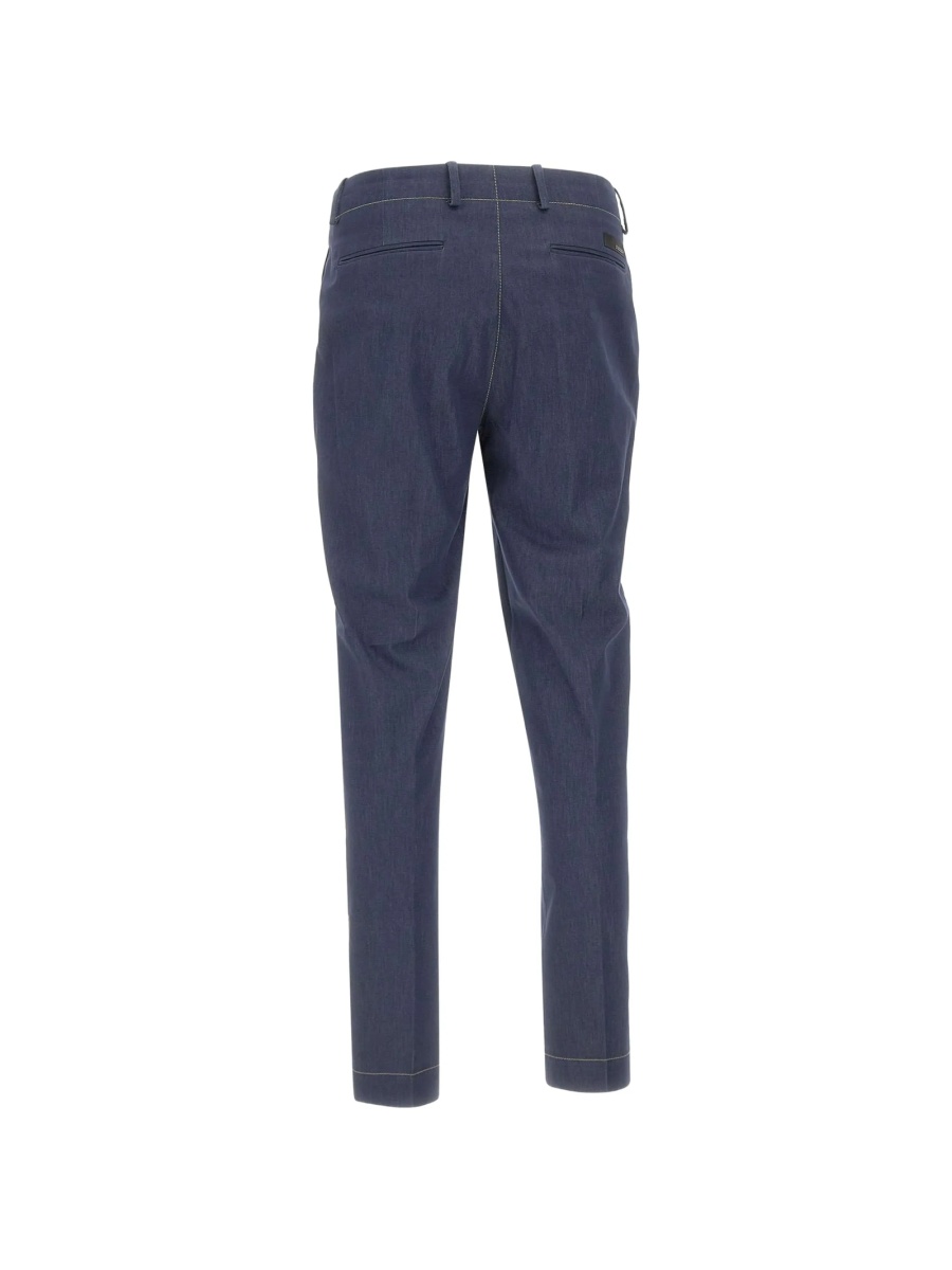 Pantaloni eleganti RRD albastri - Img 3