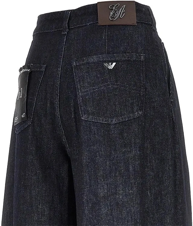 Pantaloni Emporio Armani albastri din denim 'J6J' - Img 4