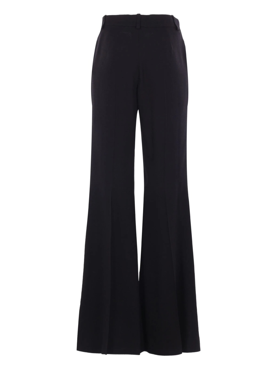 Pantaloni evazati Balenciaga negri din vascoza - Img 2