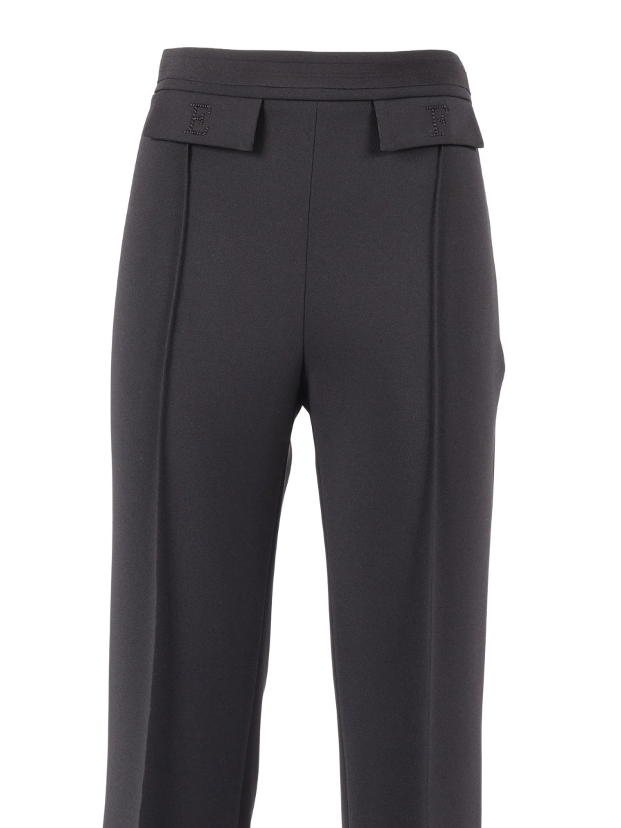 Pantaloni evazati Elisabetta Franchi negri - Img 3