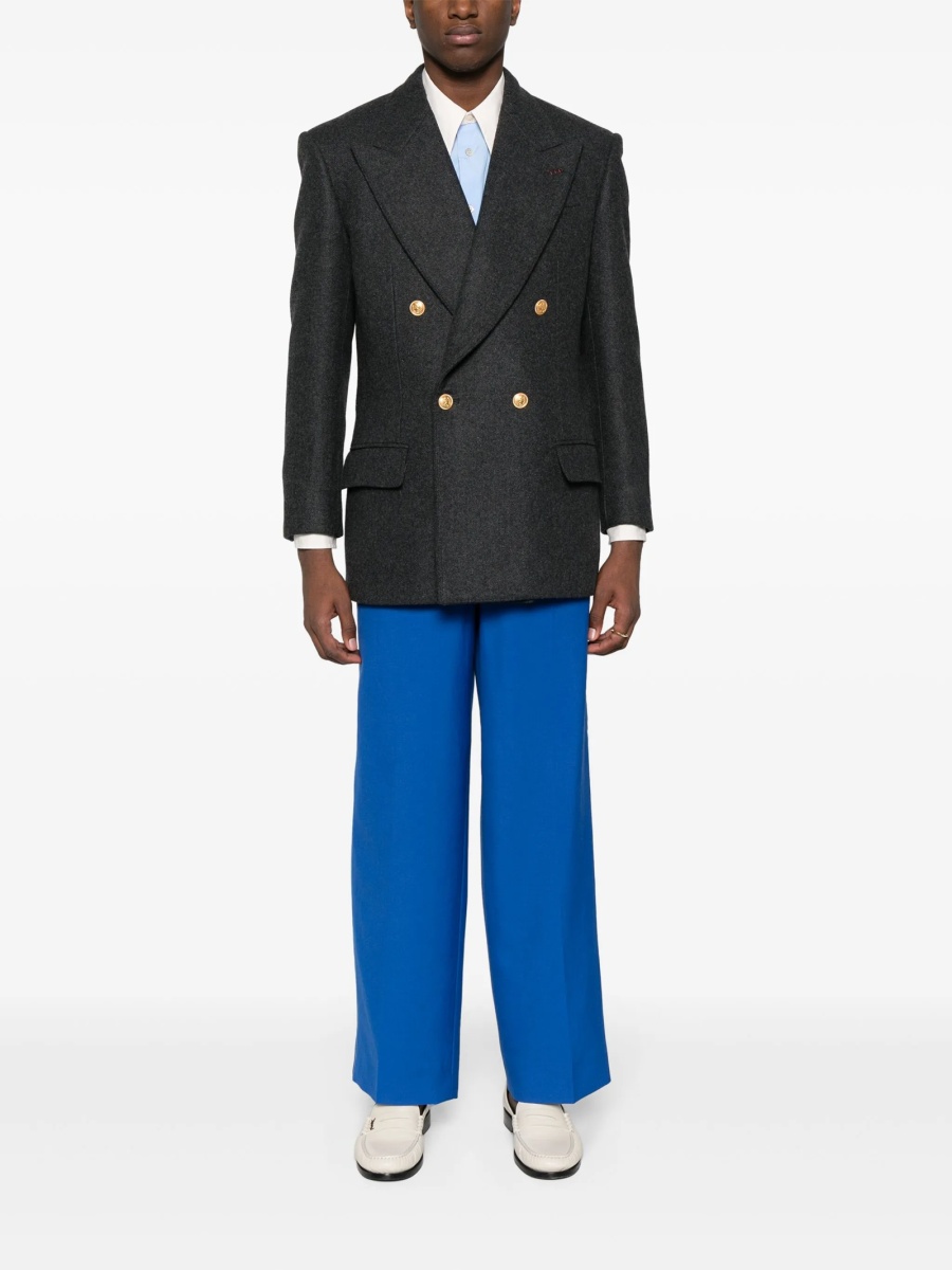 Pantaloni evazati Gucci albastri - Img 2