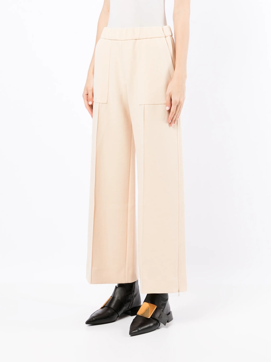 Pantaloni evazati Jil Sander neutri - Img 3