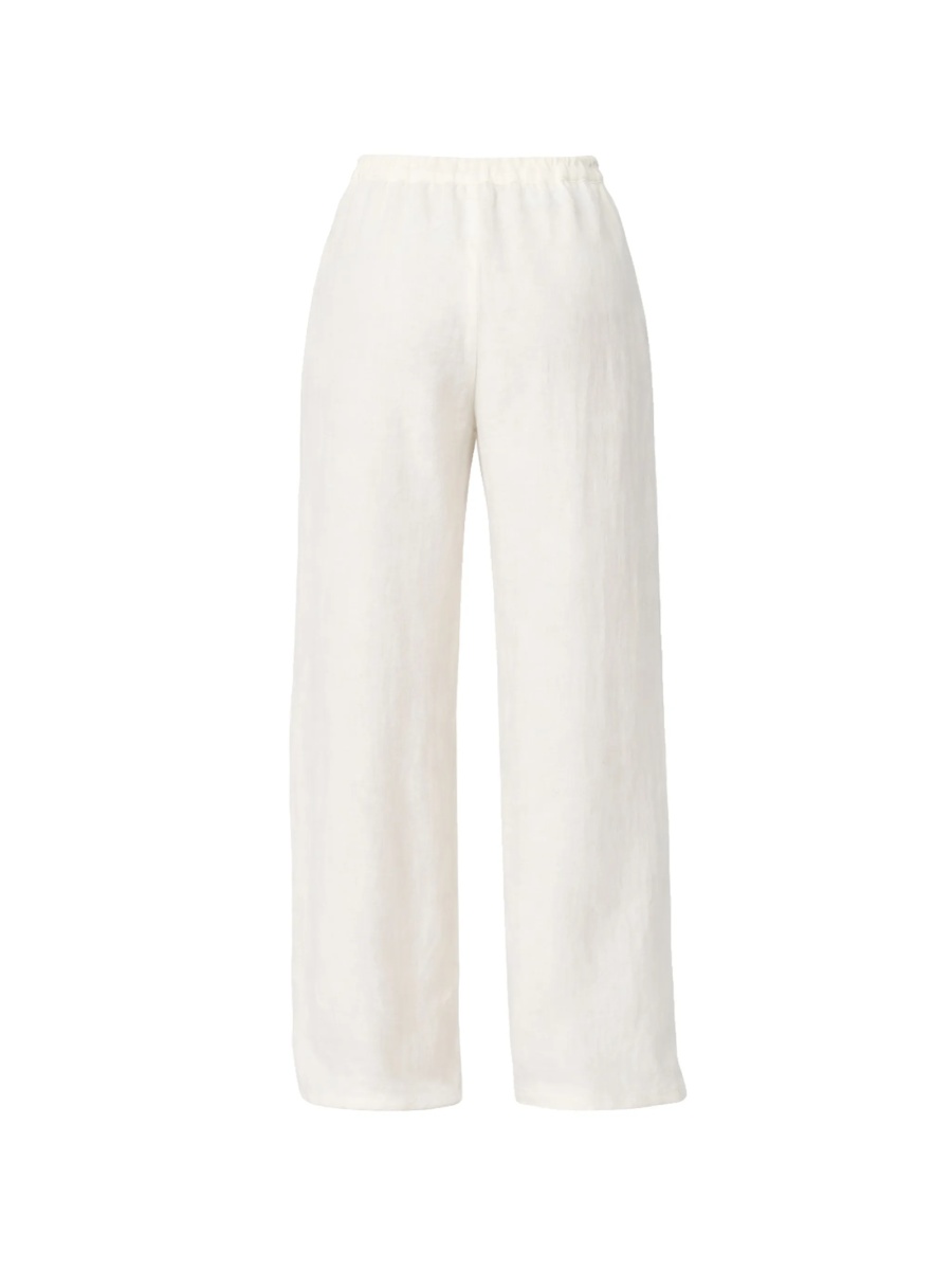 Pantaloni evazati MaxMara Studio albi - Img 2