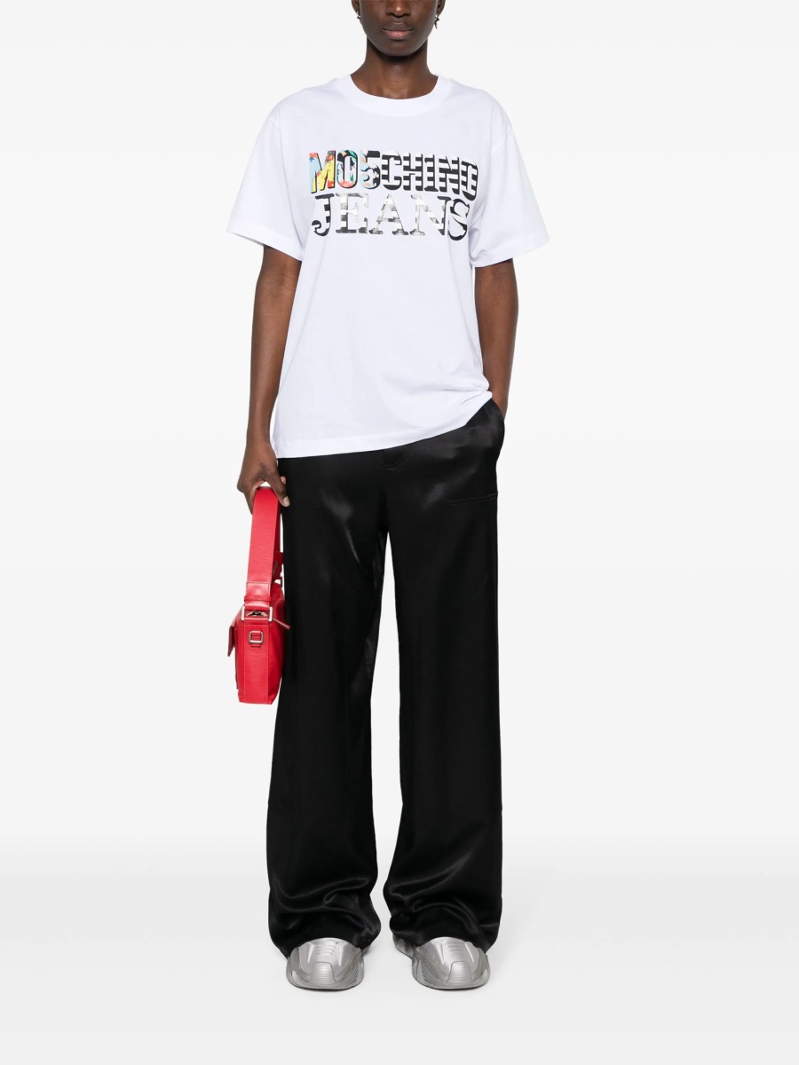 Pantaloni evazati MOSCHINO JEANS negri - Img 2