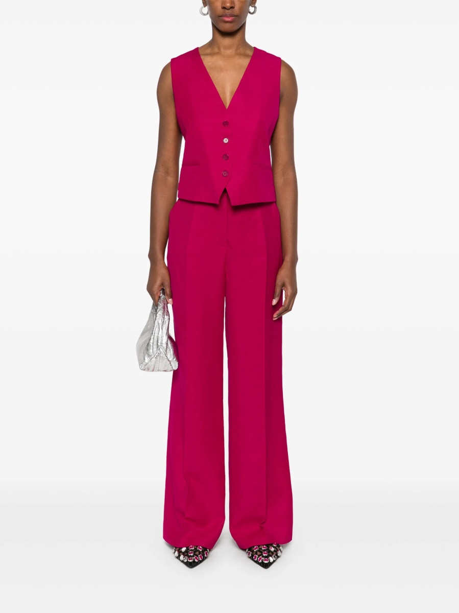 Pantaloni evazati P.A.R.O.S.H. roz - Img 2