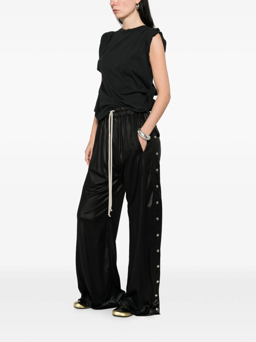 Pantaloni evazati Rick Owens negri - Img 2