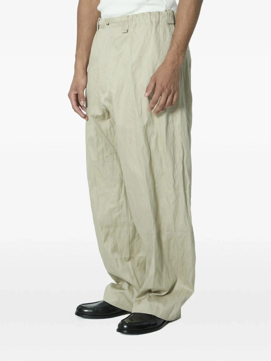 Pantaloni evazati Willy Chavarria neutri - Img 3