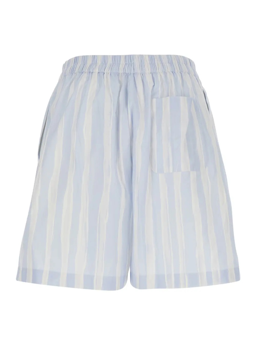 Pantaloni 'Le Short Calecon' Light Blue Shorts with Elasticated Waist at the Back and All-Over Striped Motif in Cotton for Men - Img 2
