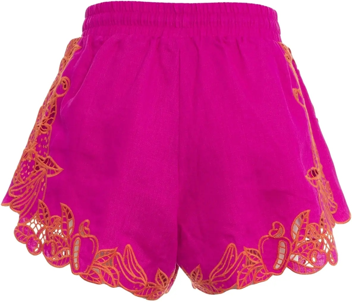 Pantaloni Linen shorts with embroidery - Img 4