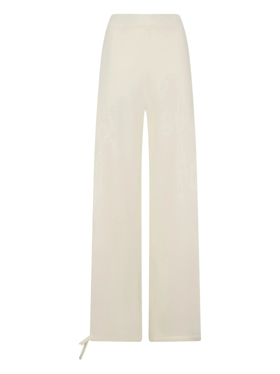 Pantaloni Max Mara albi din lana - Img 6