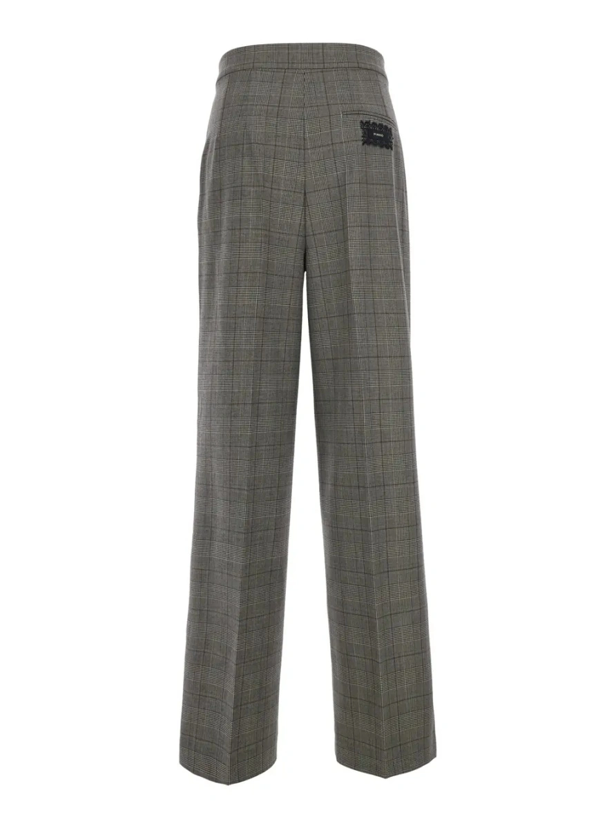 Pantaloni Pinko gri din lana - Img 2
