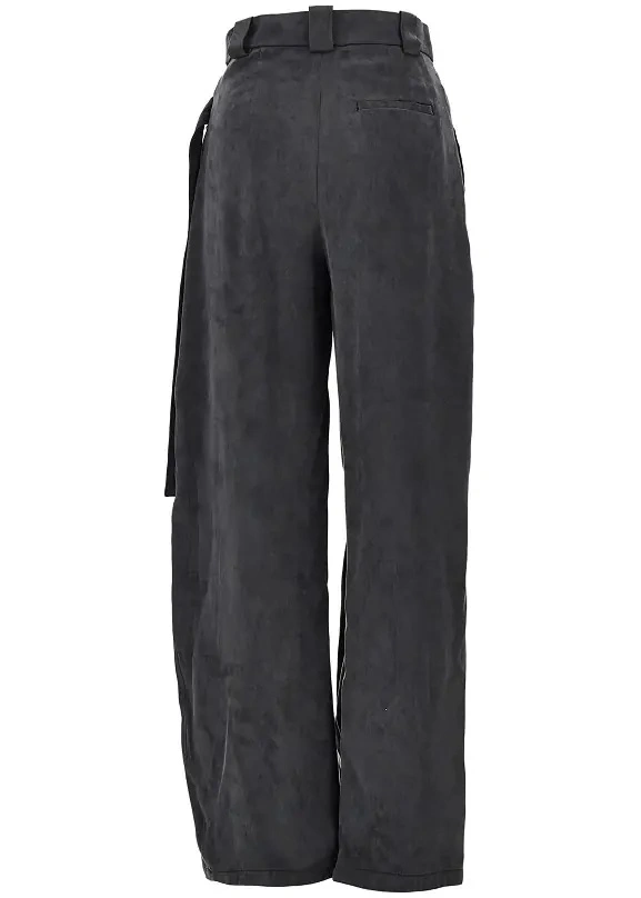 Pantaloni Pinko negri din twill - Img 3