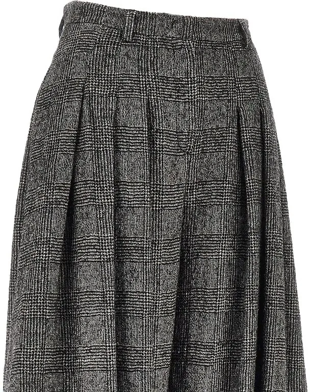 Pantaloni Prince of Wales wide-leg pants - Img 2