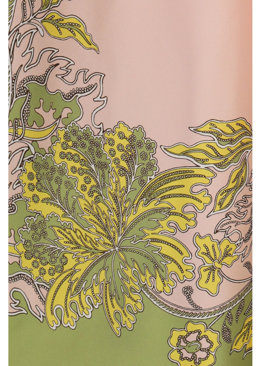Pantaloni Printed silk twill Pants - Img 3